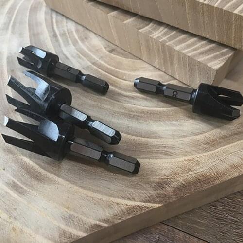 Cork Drill 6 8 10 12MM Micro Tapered Cork 6.3MM Hexagonal Quick Shank Change & Woodworking Scraper blade 181*80* 1.2mm polishing