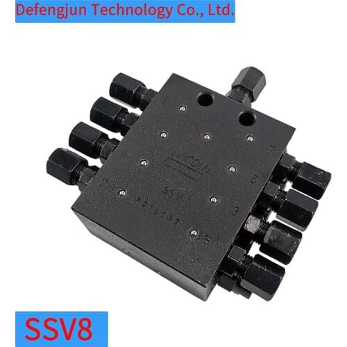 SSV8 Distributor Concrete pump truck Paver Sany Zhonglian progressive oil separator Butter distribution valve