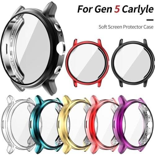 Multiple Colour Screen Protector Cover for Fossil Gen 5 Carlyle Watch Case Soft Tpu Thin Shell Lightweight Bumper Accessories