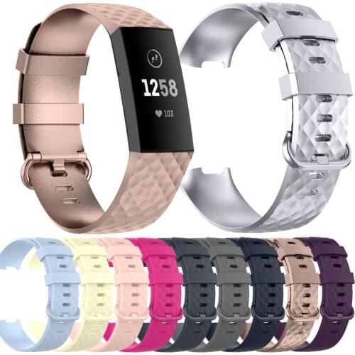 Soft Silicone Strap For Fitbit Charge 3 4 Sports Watch Band Loop For Fitbit Charge 3 4 SE Wrist Bracelet Correa