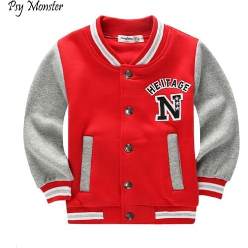 School Baseball Coats for Student Boys Girls Spring Jacket Childrens Autumn Sports Basketball Running Clothes for Kids A73