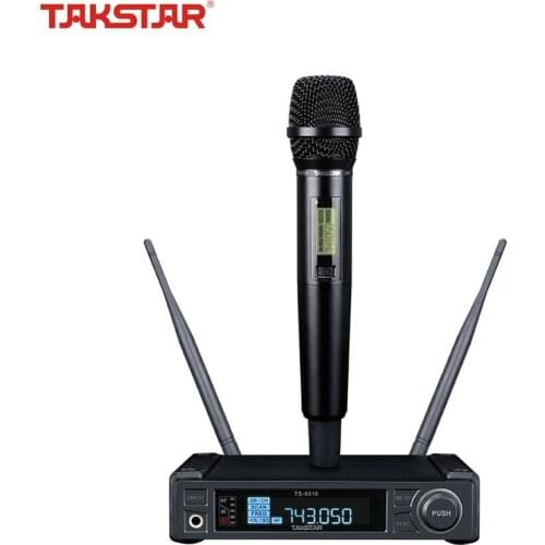 TAKSTAR TS-9310 Professional Diversity UHF Wireless Microphone 150M Operating Range,microfone sem fio for Showing Recording