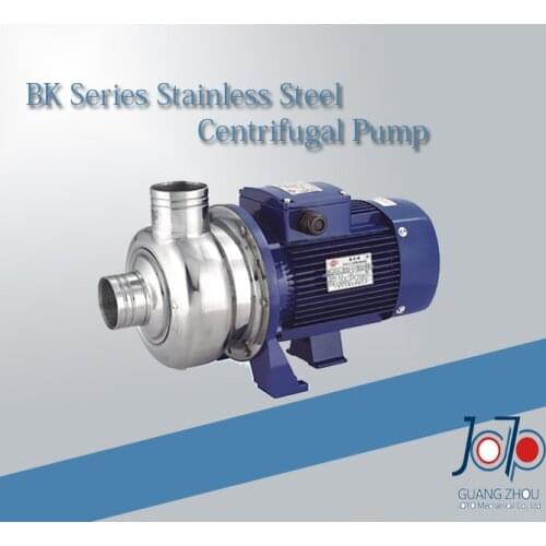 BK150 380V 50Hz Three Phase Stainless Steel Centrifugal Water Pump Solid Impurities Pump With Semi-open Impeller