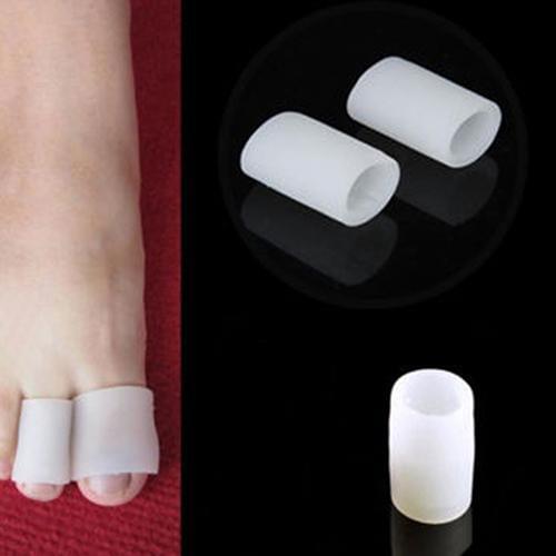 HOT sale 1Pair Silicone Foot Corn Tube Blister Pain Relief Separator Protect Toe Caps