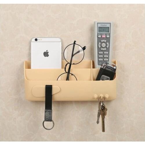 1PC Wall-mounted Storage Box Candy Color Cosmetic Storage Boxes Sundry Rack Organizer Plastic Shelf Wall Hanging Bracket OK 0538