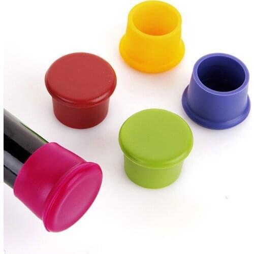 10pcs/lot silicone leak free vacuum beer wine bottle stopper cap plug bar barware tools accessories champagne bottle stoppers