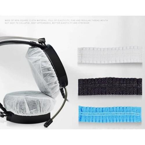 100Pcs Non-Woven Headphone Ear Covers, Disposable Sanitary Ear Pads Replacement for Most On Ear Headphones with 8.5~10cm Earpads