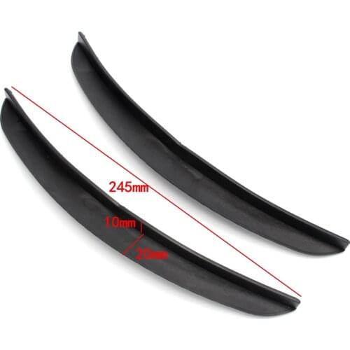 2pcs 24.5cm Universal Car Carbon Fiber Fender Flares Mud Flaps Splash Guards Arch Wheel Eyebrow Lip For Car Truck SUV