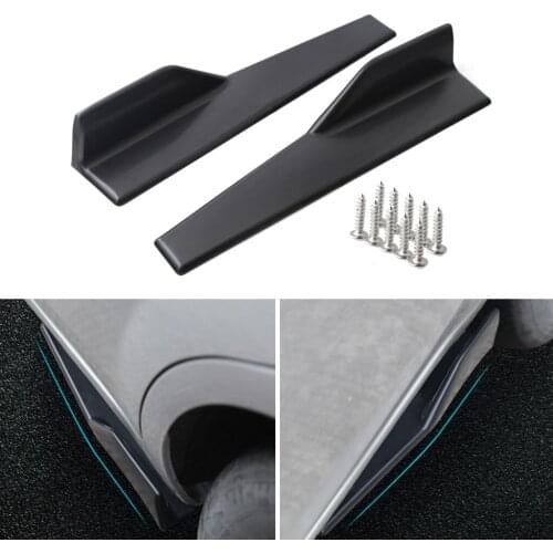 2 Pieces Car Moulding Side Door Skirt Bar Protector Black Anti-Rub Strips
