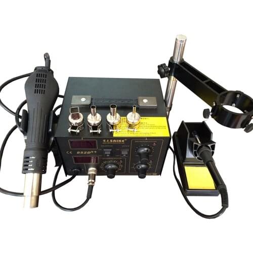 852D++ Rework Solder Station Hot air Heat Gun Soldering Iron 2 in 1 220V / 110V Soldering Desoldering Welding Repair With Gifts