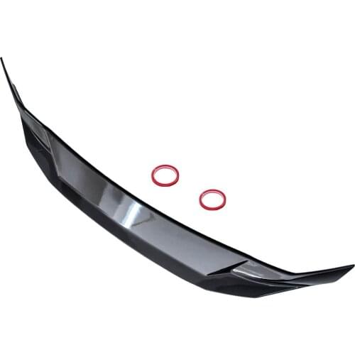 1PC ABS Plastic Matte Black HighKick Duckbill Rear Trunk Wing Spoiler for Honda Civic 4DR Sedan Matte Fits 2016-2020