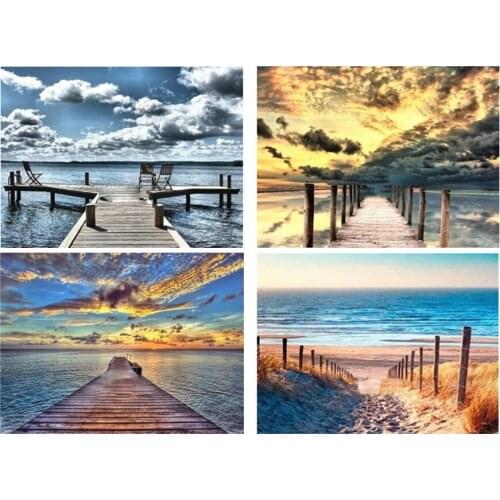 Muxun 5D Diy Diamond Painting Landscape Round Drill Landscape Scenery Diamond Embroidery Cross Stitch Gift Decor Handmade Rp238