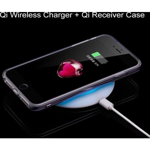 Antye Qi Wireless Charger For iPhone 6/6S/6 Plus/6S Plus+Qi Receiver Case For iphone 6 6S Plus Qi Cases For iphone 6