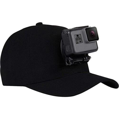 Baseball Cap Sports Cameras Holder Hat With J-Hook Buckle Mount for DJI OSMO Action HERO 6/5 Black/5 Session/4 Session/4/3+/3/2