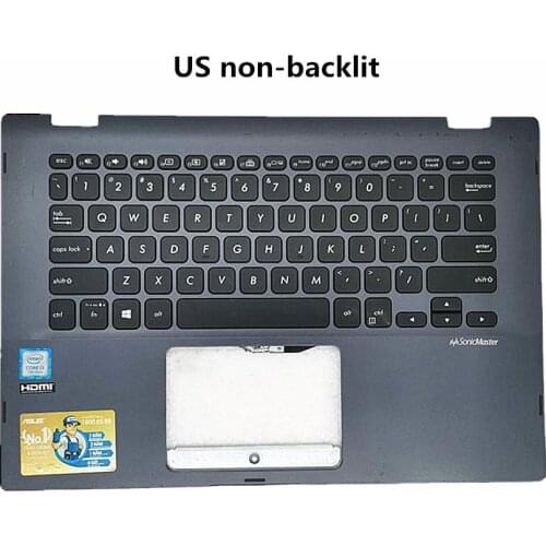Laptop/Notebook Touchpad US Keyboard/upper Case/Cover/Housing/Shell for Asus VivoBook Flip 14 TP412 TP412U TP412UA