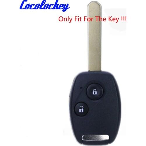 Cocolockey 2Buttons Silicone Key Cover Car Case Protect Skin Set for Honda Accord CRV Civic Pilot JAZZ Fit Key Fob