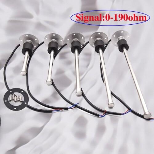 0-190ohm Fuel Level Sensor 100MM 150MM 200MM 250MM 600MM 1000MM Oil Liquid Tank Fuel Sending Unit Water Level Sensor For Gauge