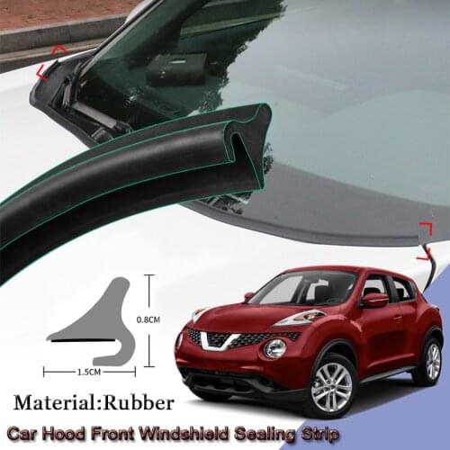 DIY Car Seal Strip Windshied Spoiler Filler Protect Edge Weatherstrip Strips Sticker Car Accessories For Nissan Juke 2015-2020