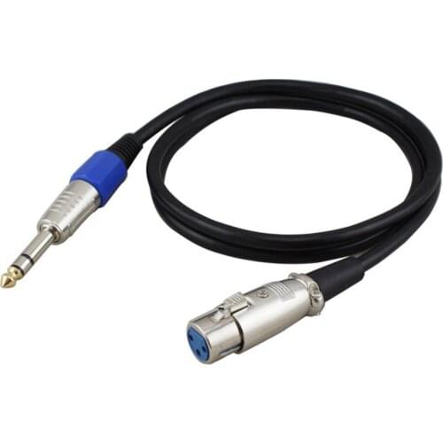 Etmakit 1/2/3/5/10m Microphone Wire Cord XLR Female To Jack 6.35/6.5mm Male Plug Audio Lead Microphones Cable NK-Shopping