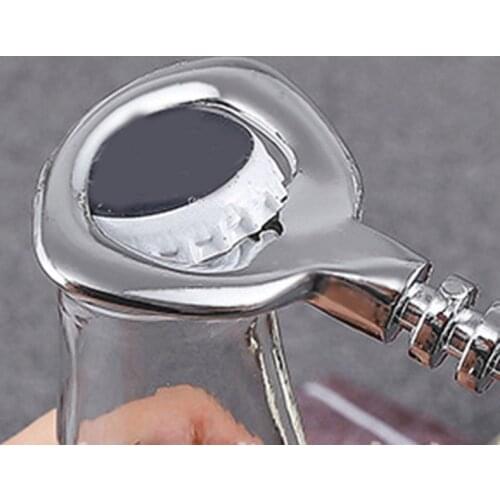 Creative Aluminum Alloy Wine Opener Multifunctional Ergonomic Bottle Opener for Home Bar Restaurant TS1