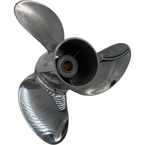 Boat Propeller 7.8x8 for Tohatsu 5HP-6HP 3 Blades Stainless Steel Prop SS 12 Tooth RH OEM NO: 3R1B64514-2 7.8x8