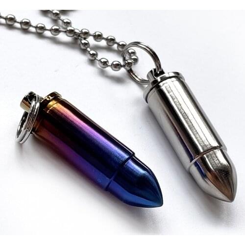 Titanium Alloy Mini Bullet Waterproof Warehouse Portable Storage Tank Waterproof Bin Medicine Box Outdoor EDC Pocket Tool