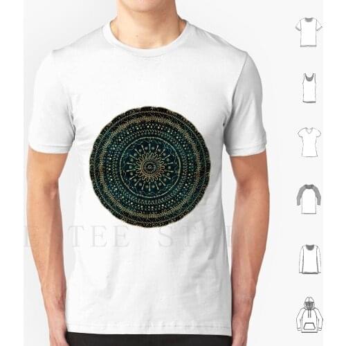 Geometric Tribal Gold Mandala T Shirt Men Cotton 6xl Modern Hand Drawn Geometric Tribal Gold Mandala Gold Mandala Bohemian