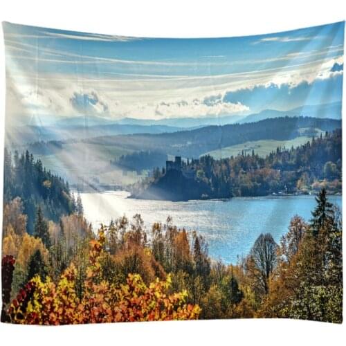 Natural LandscapeTapestry Wall Hanging Cloth Bed Spread Beach Towel Table Cloth Yoga Mat House Decoration Living Room Decoration