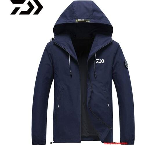 2021 New Summer Autumn Daiwa Fishing Clothes High Quality Outdoor Sport Hiking Camping Fishing Jackets Man Hooded Fishing Wear
