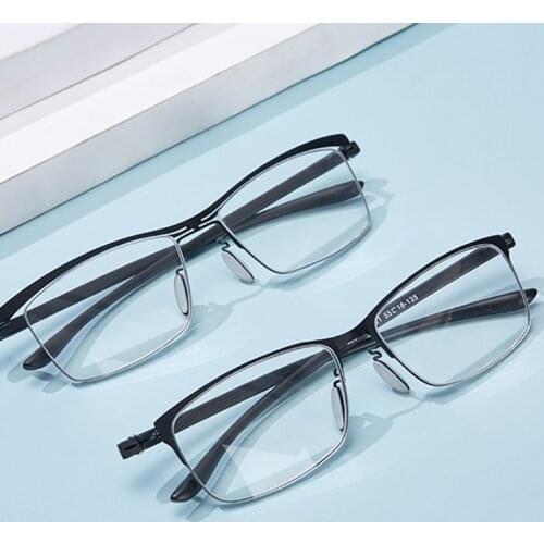 New Mens Womens High quality Half metal frame Aspherical resin lenses Reading Glasses male Eyewear 1.0 1.5 2.0 2.5 3.0 3.5 4.0