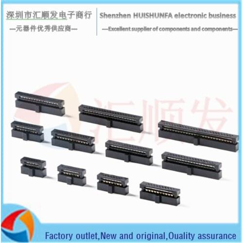 1.27mm pitch 2*3/4/5/6/7/8/10/12/13/15-25P three-piece crimping head IDC connector