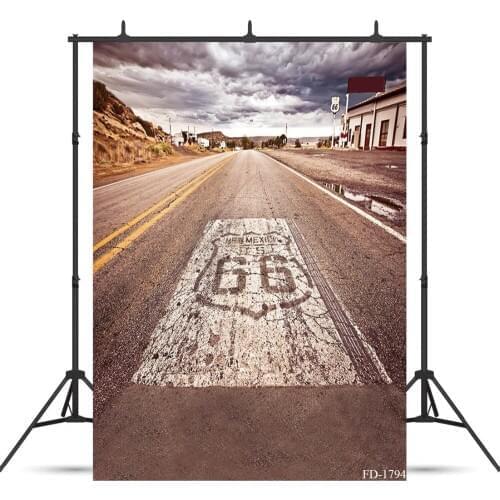Highway Photography Background For Photograph Accessories Portrait Child Baby Vinyl Cloth Printed Photo Backdrops Photo Studio