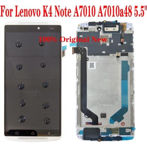 Shyueda 100% Original New with frame For Lenovo K4 Note A7010 A7010a48 5.5" LCD Display Touch Screen Digitizer +Tool +Adhesive