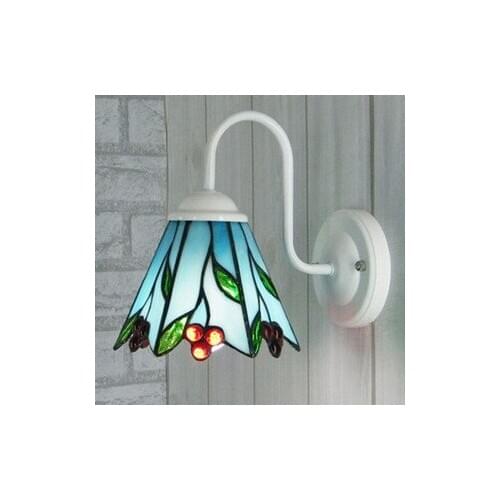 Mediterranean tiffany Mermaid mirror light fashion rustic Corridor Bedroom wall lamp