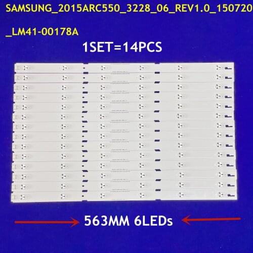 LED backlight strip for SAMSUNG_2015ARC550_3228 ZPM60600-AC LM41_00178A ZLH60600-AC EVERLIGHT IC-B-HWCR55D639 A55L 5531 4W2