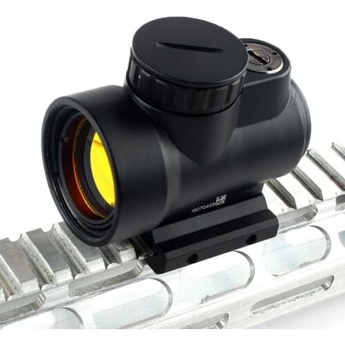 Tactical MRO HD Reticle Reflex Sight 1x Red Dot Sight Scope with Picatinny Rail Mount Base for Hunting Shooting