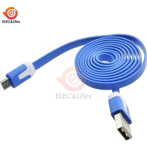 1M 3.3ft USB Cable For WEMOS D1 For Wemos D1 Mini NodeMcu Wires Data Line Blue/White/Pink/Orange/Red/Green Color Random