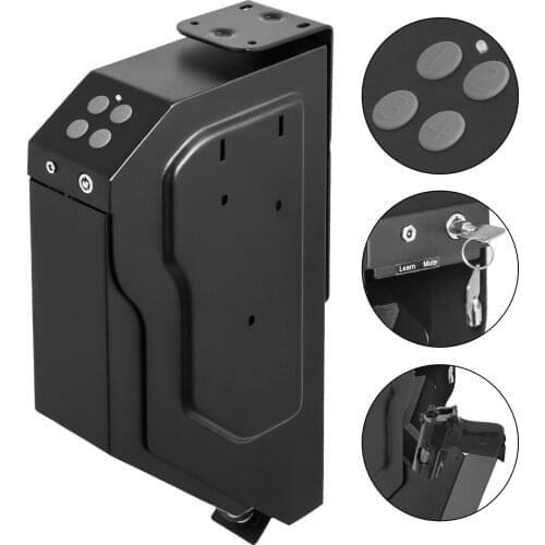 VEVOR Handgun Fingerprint or Digital Keypad Lock Pistol Gun Weapons Security Deposit Storage Box Voult Under a Table