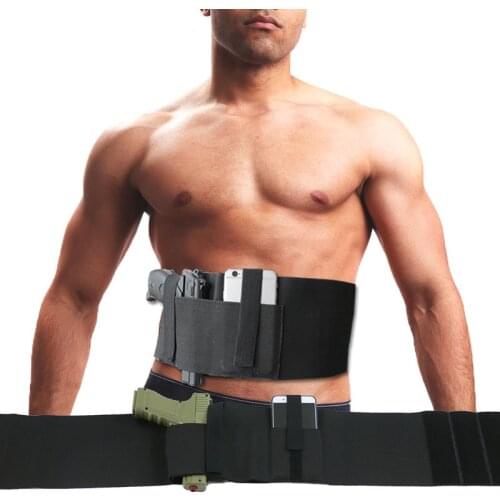 Military Tactical Gun Holster Army Concealed Belly Pistol Gun Bag Wide Belt Band Holster Universal Airsoft Handgun Holster Glock