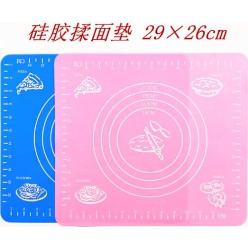 200pcs/lot 29x26cm Silicone Baking Mat Baking Pad Sheet Baking Pastry Tools Non-Stick Rolling Dough Mat Grill Pad Cooking Tools