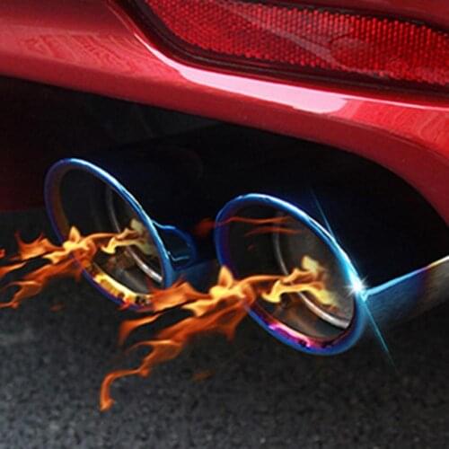 50% Hot Sale Exhaust Pipe Dual Outlet Sound-absorbing Stainless Steel Wear-resistant Tail Muffler Tip for RIO