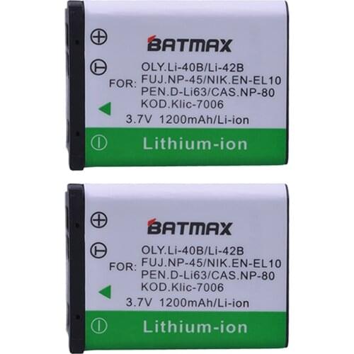 2Pcs Li-42B Li 42B Li42B Li-40B Rechargeable Battery for OLYMPUS U700 U710 FE230 FE340 FE290 FE360 U1040 X915 VR320 VR330 FE5000