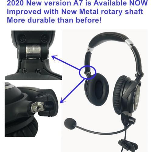 New UFQ A7 ANR aviation headset- SMALL Boss A-20 the same ANR level function BUT much lighter and more comfortable