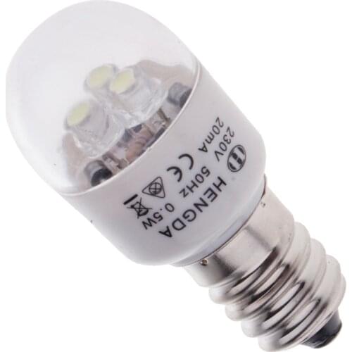 White Household Sewing Machine LED Light Bulb 0.5W 220V for Brother, Singer, Feiyue, Acme, Juki