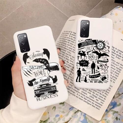 Fashion Supernatural Jared Padalecki Matte White TPU Soft Silicone Phone Case For Samsung S21 S21Ultra S21PLUS cover