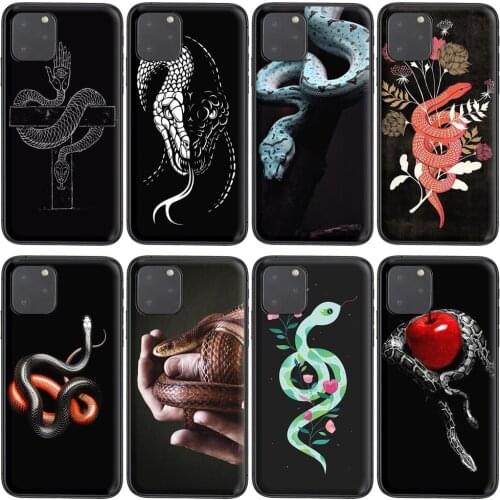 European Black Waterproof Trend Hand Snake Flower For Samsung Galaxy S20 Fe S30 Ultra S21 S20 S10 S9 Plus Ultra Lite