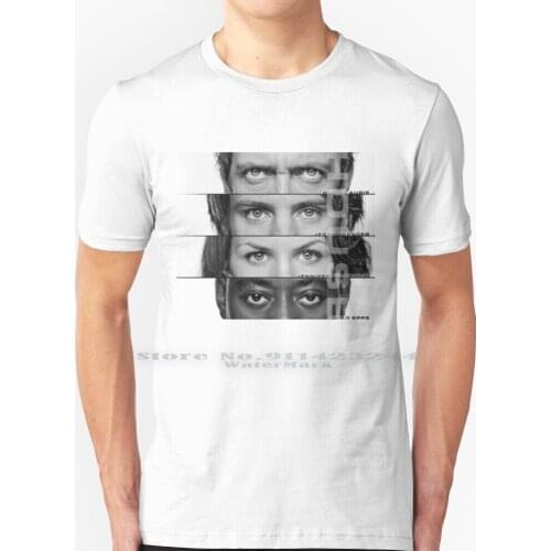 House Faces T Shirt 100% Pure Cotton House Faces Hugh Laurie House Md Omar Epps Jennifer Morrison Jesse Spencer