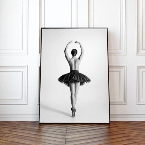 Wall Art Canvas Painting Ballet Dance Beautiful Girl Posters and Prints Wall Pictures for Living Room Nordic Home Decor No Frame