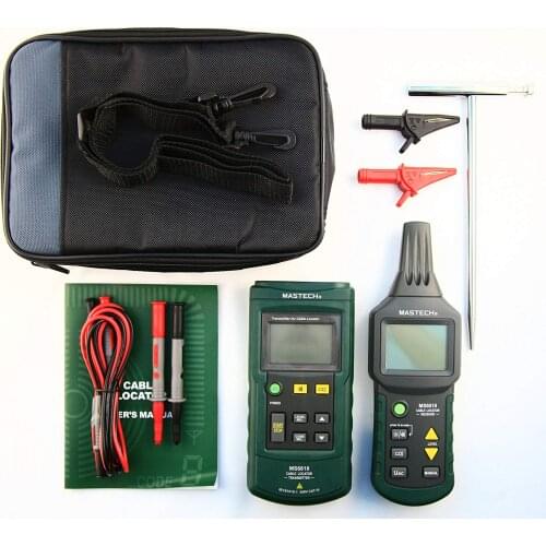 MASTECH MS6818 Wire Cable Tracker Metal Pipe Locator Multi Cable Detector 12~400V Pipe Network Telephone Cable Locator
