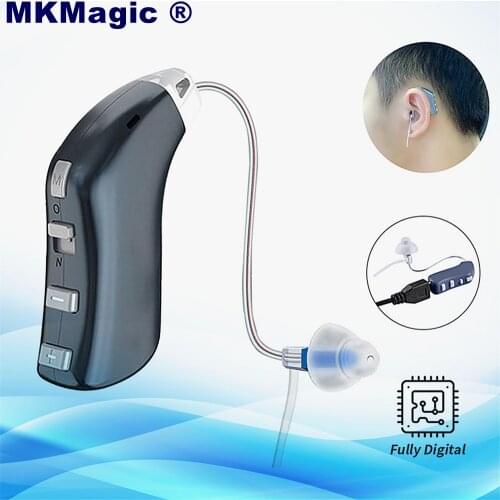 Mini Rechargeable Hearing Aid Digital BTE Hearing Aids Adjustable Tone Sound Amplifier Portable Deaf Elderly digital Hearing Aid